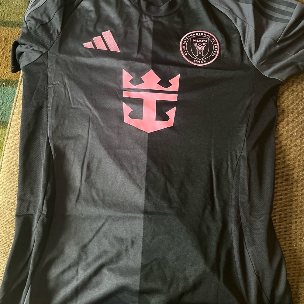 Adidas Miami Soccer Jersey - Black and Pink